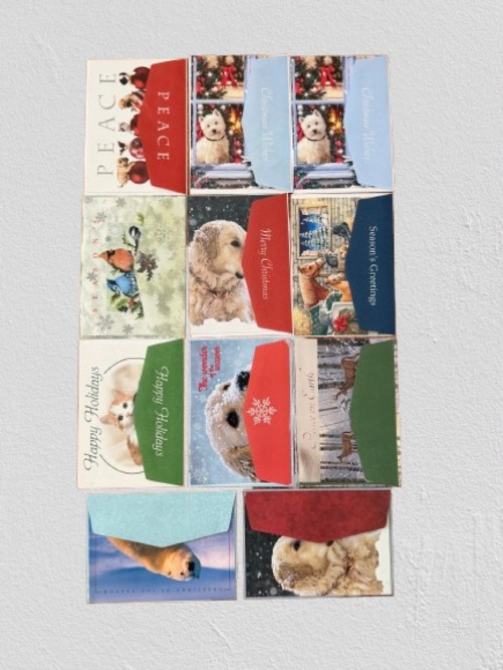 New Lot of 11 Assorted Christmas Holiday Greeting Cards